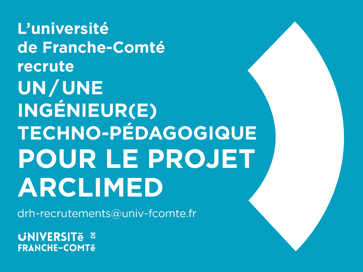 L’université de Franche-Comté recrute un/une Ingénieur(e) techno-pédagogique pour le projet ARCLIMED
