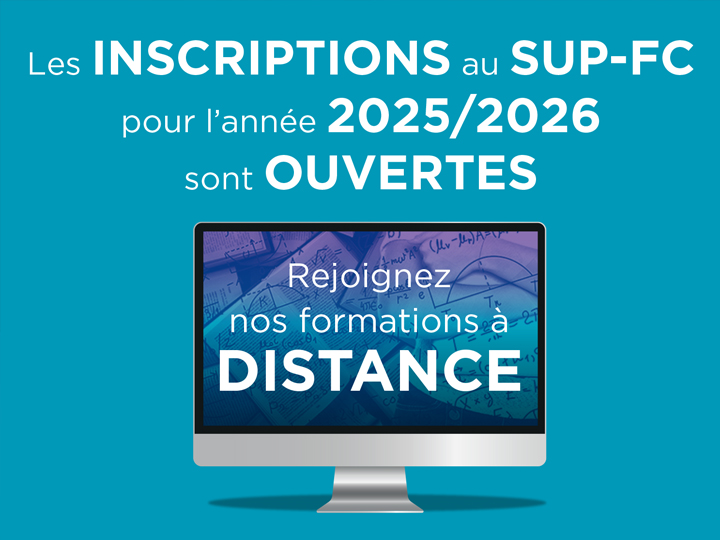 Les inscriptions au SUP-FC 