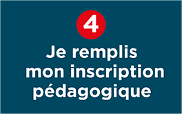 Je remplis mon inscription pédagogique