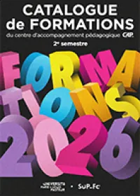 Catalogue des formations du CAP 2eme semestre